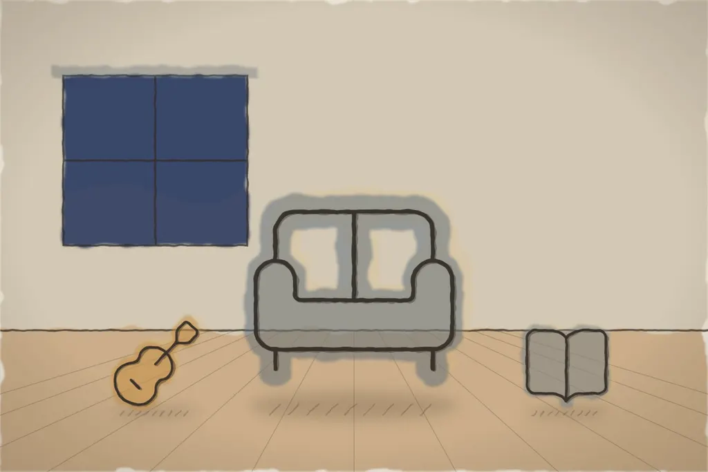 Lounge-ul de sub bolți, seara (ilustrație)